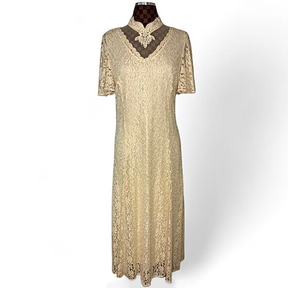 Dawn Joy Cream Lace Corset Dress 2-Piece Size XL/1X Victorian Witchy Fairycore - Picture 14 of 16